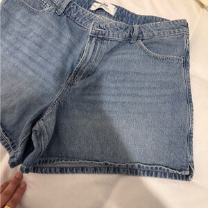Hollister Sky Blue High-Rise Shorts